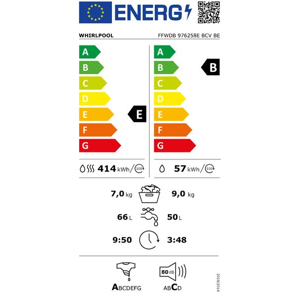 Whirlpool FFWDB 976258E BCV BE