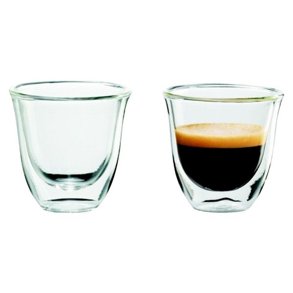 2 verres à espresso 60 ml 