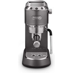 De'Longhi Dedica Arte Manual Espresso-koffiezetapparaat met nieuwe melkopschuimfunctie - Grijs 