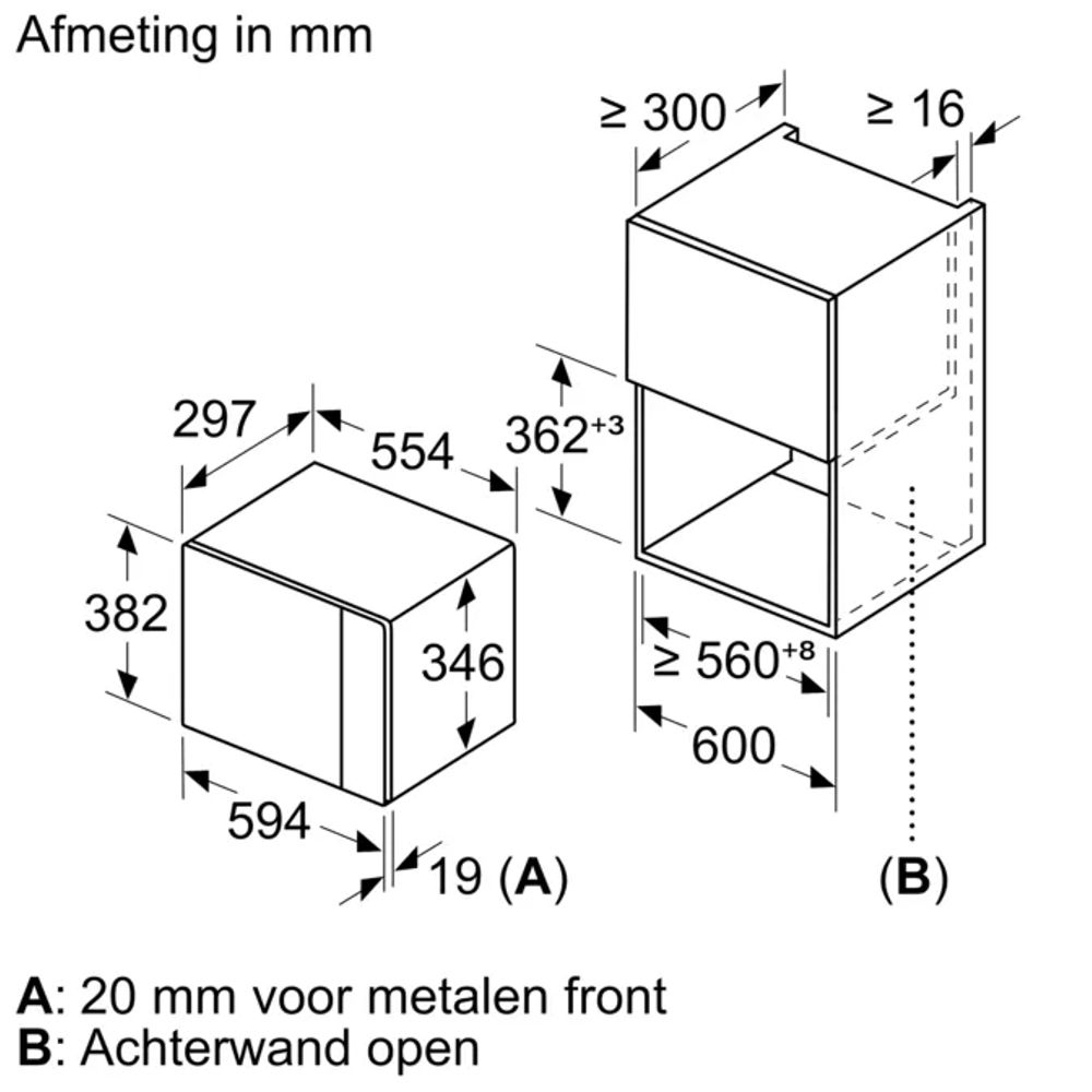 Siemens Microgolfoven inbouw BE520LMR0