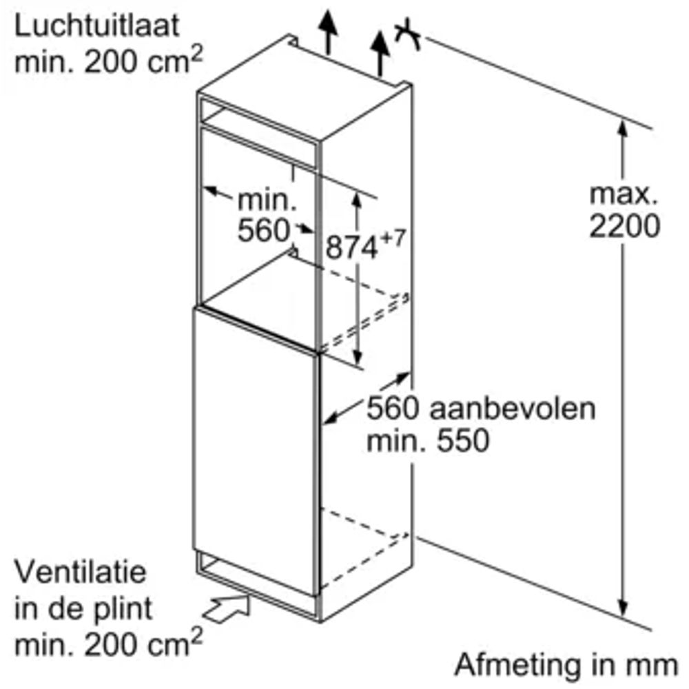 Siemens Diepvriezer inbouw GI21VADE0