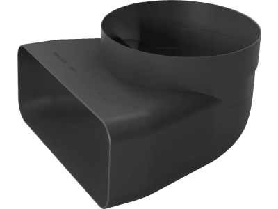 HZ9VDSI1 Adapterkanaal 150 mm, 90 ° rond-vlak