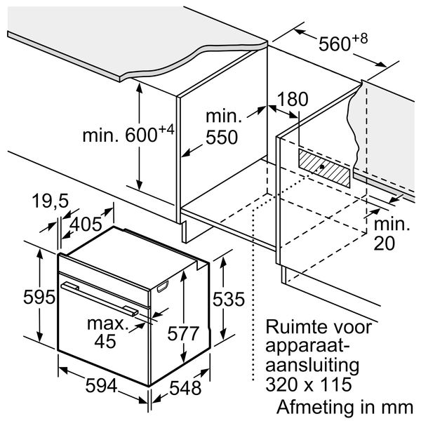 HB774G2B2S Zwart 