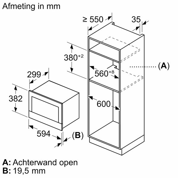 BF722L1B1 iQ700 Inbouwmagnetron Zwart 