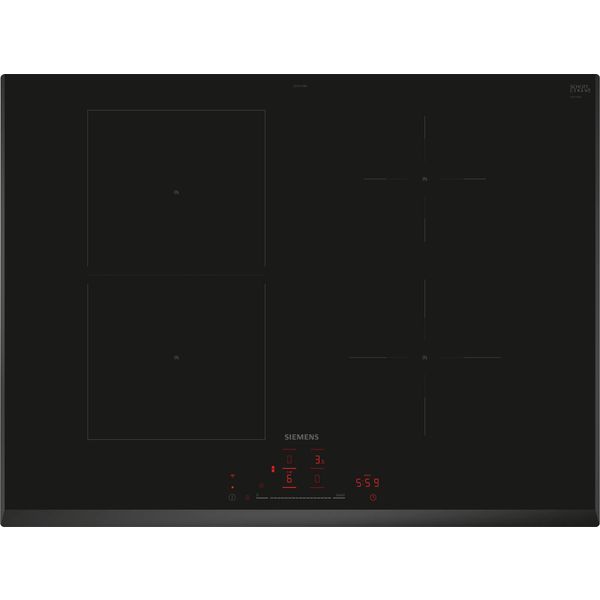 Siemens ED751HSB1E iQ500 Inductiekookplaat 70 cm Zwart, opbouwmontage zonder rand