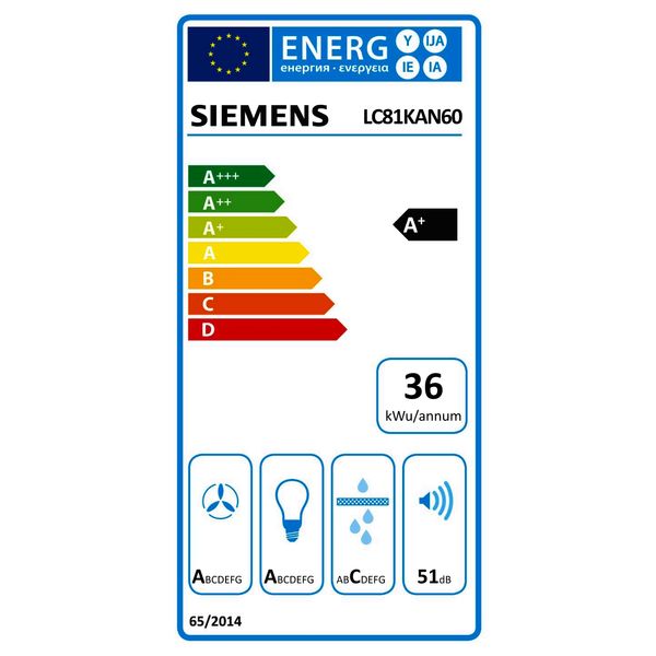 LC81KAN60 iQ500 wanddampkap 80 cm zwart glas 