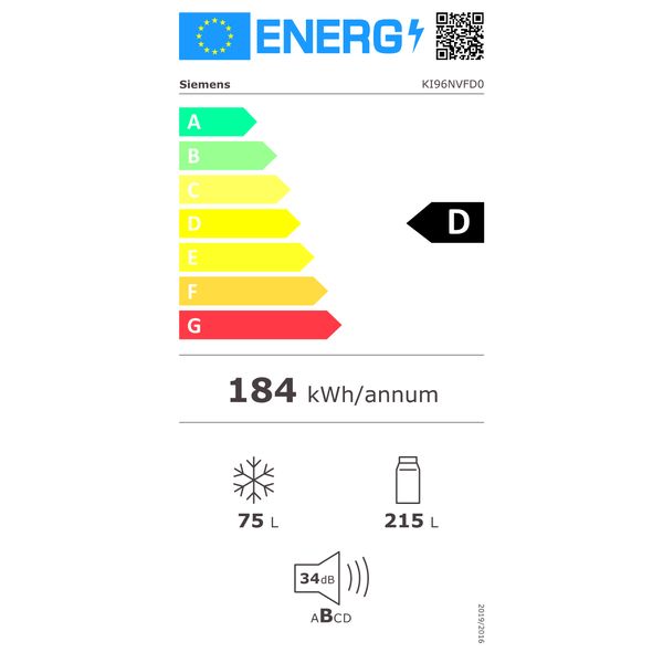 KI96NVFD0 iQ300 Inbouw koel-vriescombinatie 193.5 x 55.8 cm Vlakscharnier 