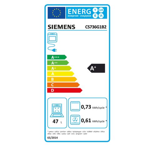 CS736G1B2 combi-stoomoven Zwart  Siemens