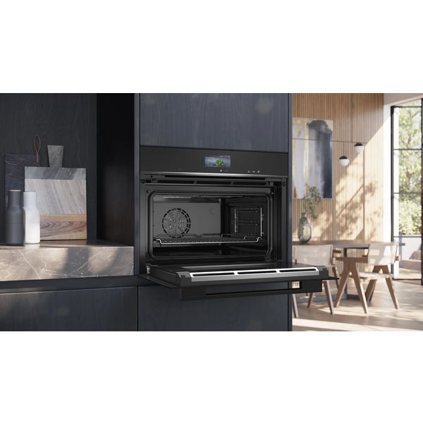 CS736G1B2 combi-stoomoven Zwart 