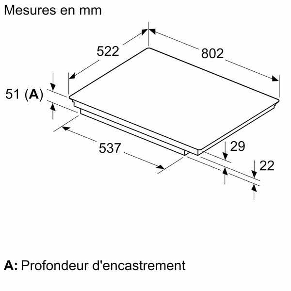 ED851HSB1E iQ500 Inductiekookplaat 80 cm zwart zonder kader 