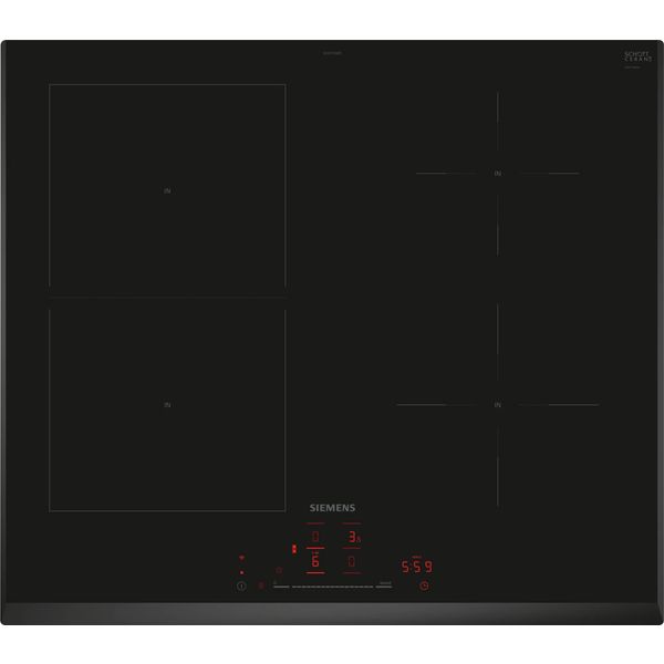 Siemens ED651HSB1E iQ500 Inductiekookplaat 60 cm Zwart, opbouwmontage zonder rand