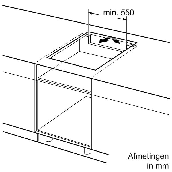 Siemens ED651HSB1E iQ500 Inductiekookplaat 60 cm Zwart, opbouwmontage zonder rand