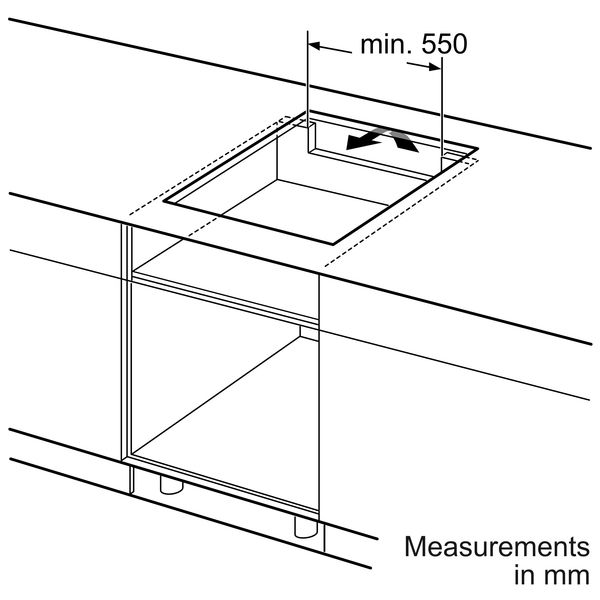 EU611BEB5E iQ100 Inductiekookplaat 60 cm Zwart 