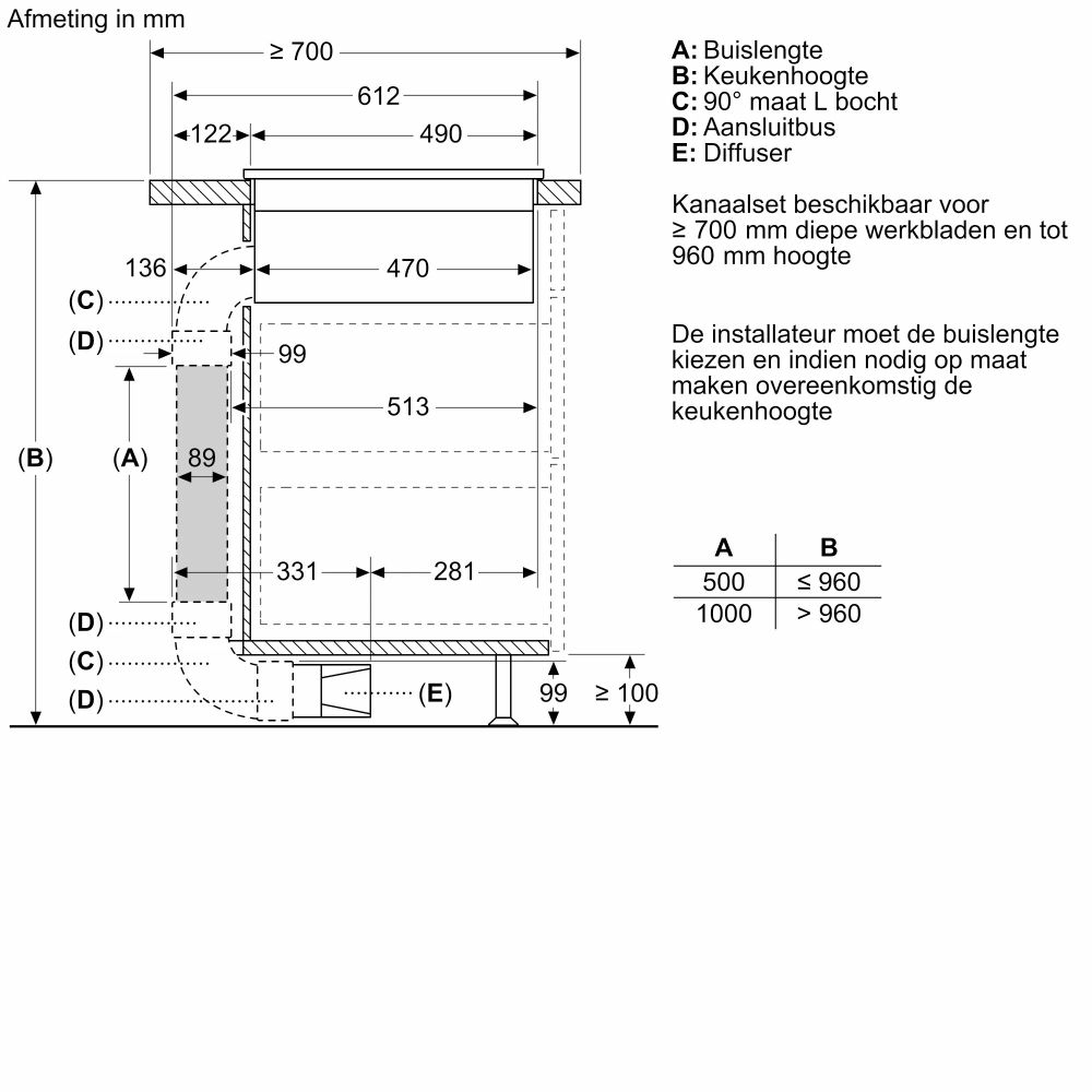 Siemens Kookplaat met afzuiging ED851HQ26M