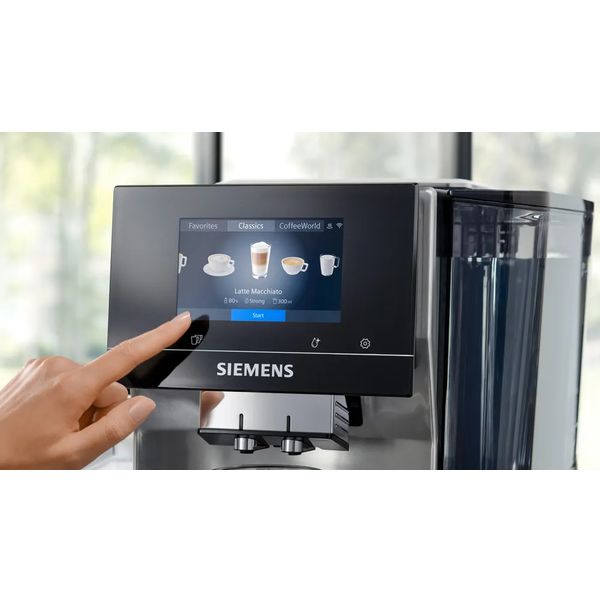 Siemens TQ713R03 espresso volautomaat EQ700 integral edelstaal, Waterreservoir