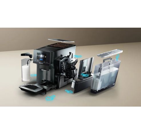 TQ717DF5 Inbouw espresso volautomaat EQ700 integral Donker inox, Waterreservoir  Siemens