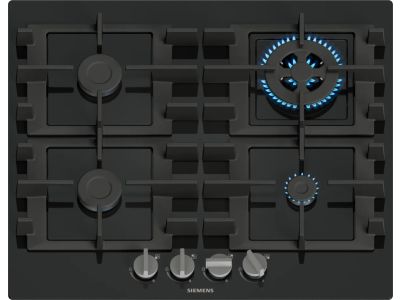 EN6B6HK40 iQ300 Gaskookplaat 60 cm Hardglas, Zwart