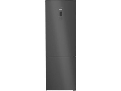 KG49NXXCF iQ300 Vrijstaande koel-vriescombinatie met bottom-freezer 203 x 70 cm Zwart geborsteld staal anti-fingerprint, Total noFrost