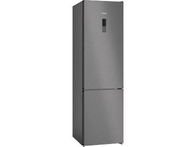 KG39NXXBF iQ300 Vrijstaande koel-vriescombinatie met bottom-freezer 203 x 60 cm Zwart geborsteld staal anti-fingerprint, Total noFrost