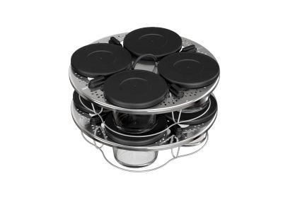 XA6140E0  Set van 8 stapelbare Cookeo-glaasjes