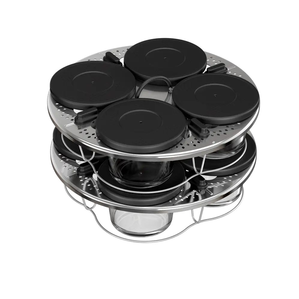 XA6140E0 Lot de 8 verres empilables Cookeo
