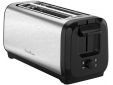 LS5S4DE0 Broodrooster Subito, 2 lange sleuven, zwart/inox