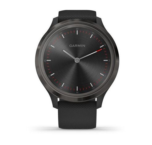 Vivomove 3 Sport Gunmetal met zwarte siliconen Band  Garmin