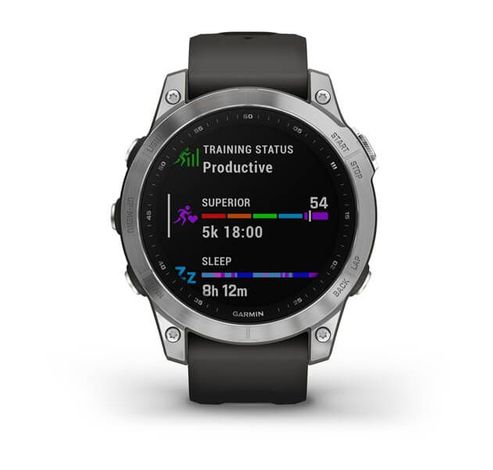 Fenix 7 Zilver met Graphite polsband  Garmin