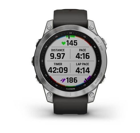 Fenix 7 Zilver met Graphite polsband  Garmin