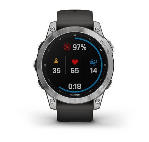 Fenix 7 Zilver met Graphite polsband  Garmin