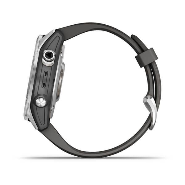 Garmin Fenix 7S Zilver 42mm met Graphite band