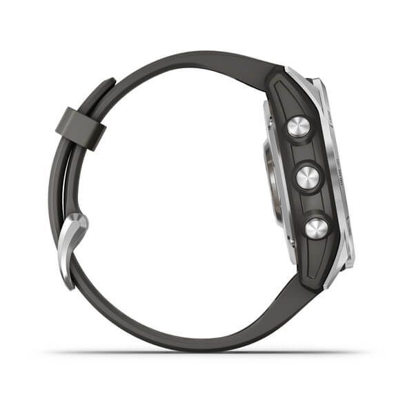 Garmin Fenix 7S Zilver 42mm met Graphite band