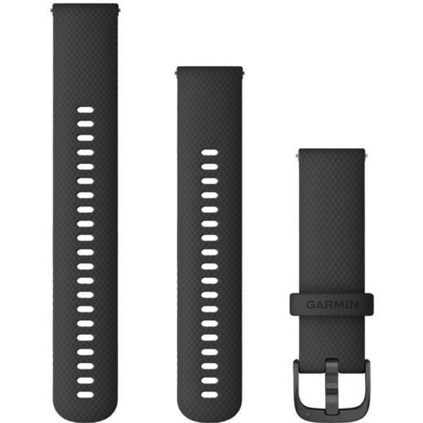 Garmin Quick Release horlogebandjes (22 mm) Zwart met leigrijze hardware