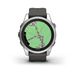 Garmin Fenix 7S Pro Solar, Zilver met Graphite polsband (42mm)