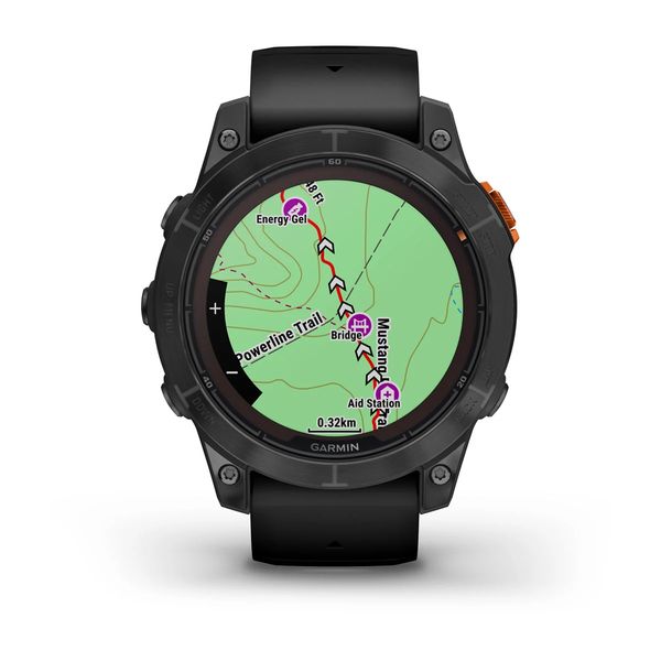 Garmin Fenix 7S Pro Solar, Slate Gray met zwarte polsband (47mm)