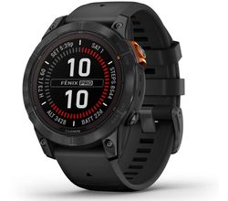 Fenix 7S Pro Solar, Slate Gray met zwarte polsband (47mm) Garmin