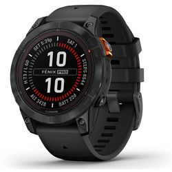 Garmin Fenix 7S Pro Solar, Slate Gray met zwarte polsband (47mm)