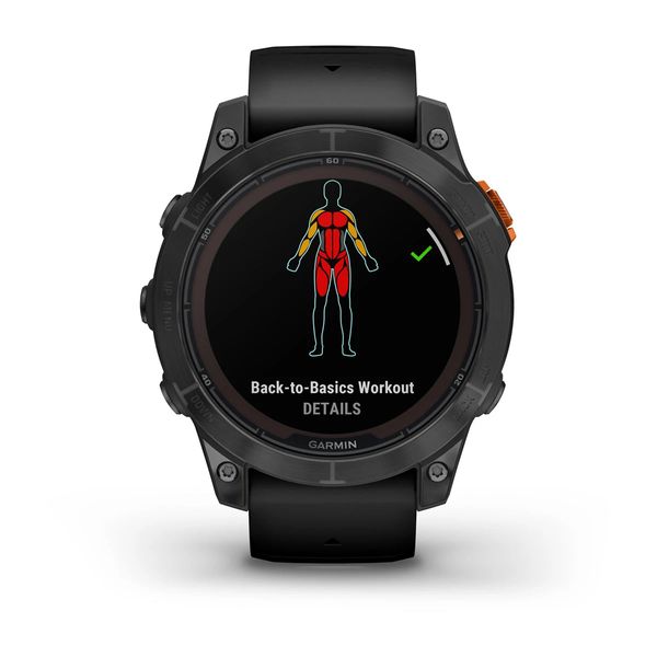 Garmin Fenix 7S Pro Solar, Slate Gray met zwarte polsband (47mm)