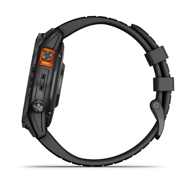 Garmin Fenix 7S Pro Solar, Slate Gray met zwarte polsband (47mm)