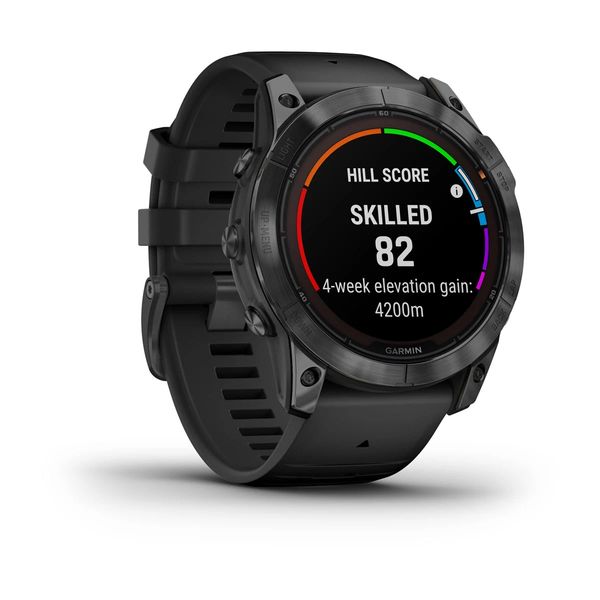 Garmin Fenix 7X Pro Solar, Slate Gray met zwarte polsband (51mm)