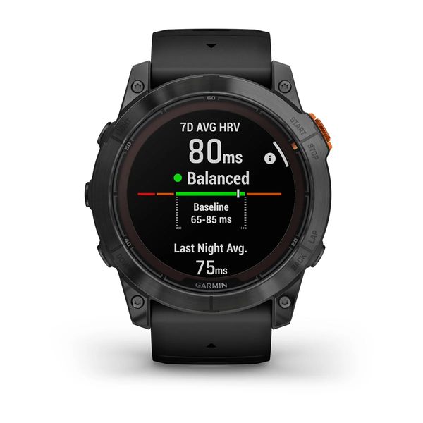 Garmin Fenix 7X Pro Solar, Slate Gray met zwarte polsband (51mm)