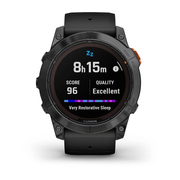 Garmin Fenix 7X Pro Solar, Slate Gray met zwarte polsband (51mm)