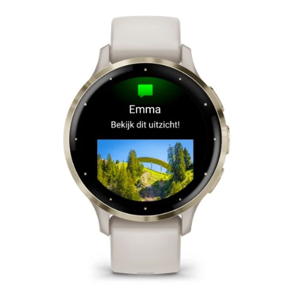 Garmin Venu 3S Ivory + Soft Gold