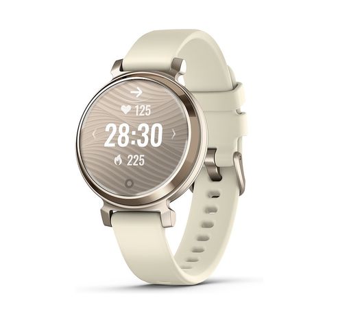 Lily 2 Cream Gold avec bracelet en silicone blanc coco  Garmin