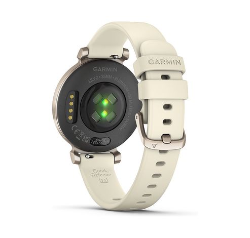 Lily 2 Cream Gold/ White Coco Siliconen Sportband  Garmin