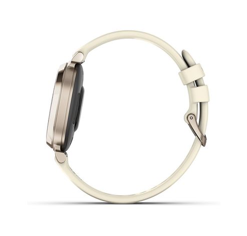 Lily 2 Cream Gold avec bracelet en silicone blanc coco  Garmin