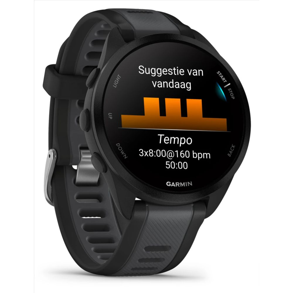 Garmin Sporthorloge Forerunner 165 Black/Slate Grey