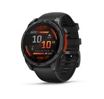 Fenix 8 - 47 mm, AMOLED, Slate grey met Zwarte siliconen band 