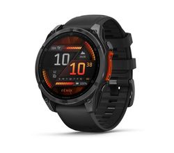 Fenix 8 - 47 mm, AMOLED, Slate grey met Zwarte siliconen band Garmin