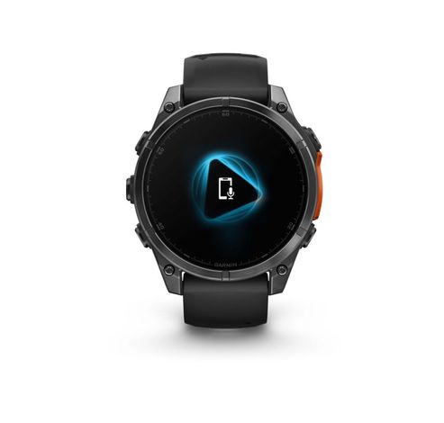 Fenix 8 - 47 mm, AMOLED, Slate grey met Zwarte siliconen band  Garmin